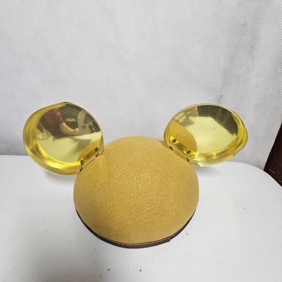 Disney World Mickey Mouse Ear Hat Happiest Celebration On Earth Gold Adult 2005 - Picture 2 of 6